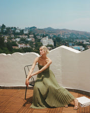 Hayley | Bustier Sleeveless Midi Dress