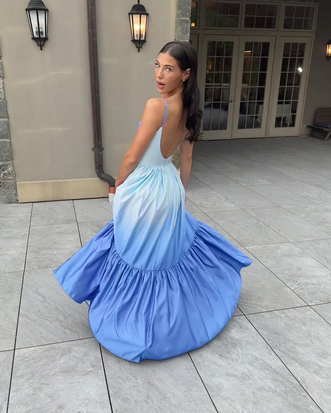 Catarina | Ombre Cutout Maxi Dress