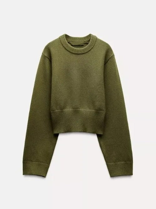 Elsie | Cropped Knit Sweater