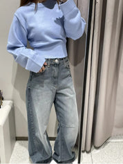 Elsie | Cropped Knit Sweater