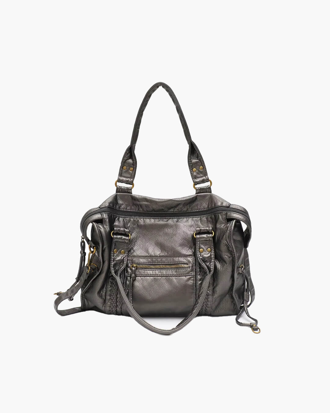 Arabell Black Shoulder Bag for Women in High-Quality Vegan Leather, Stylish & Versatile