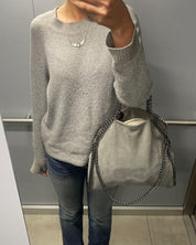 Emma - Large Handbag with Elegant Chain Handle for Women