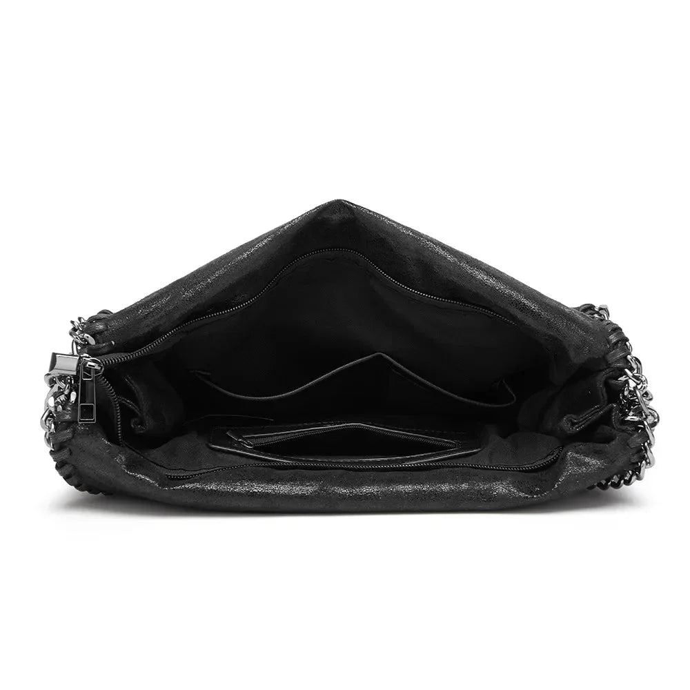 Emma - Large Handbag with Elegant Chain Handle for Women