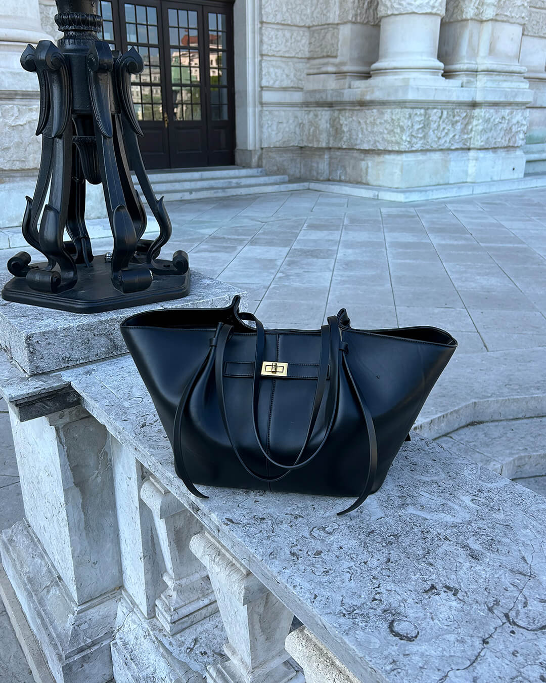 Leather Shopper Tote Bag | Adele