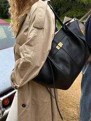 Leather Shopper Tote Bag | Adele
