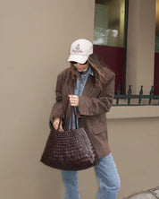 Madeleine Vegan Leather Woven Bag Medium