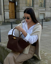 Ava | Henkeltasche aus Wildleder