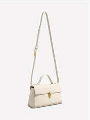 Cassy Elegant Vegan Leather Crossbody Bag with Removable Strap