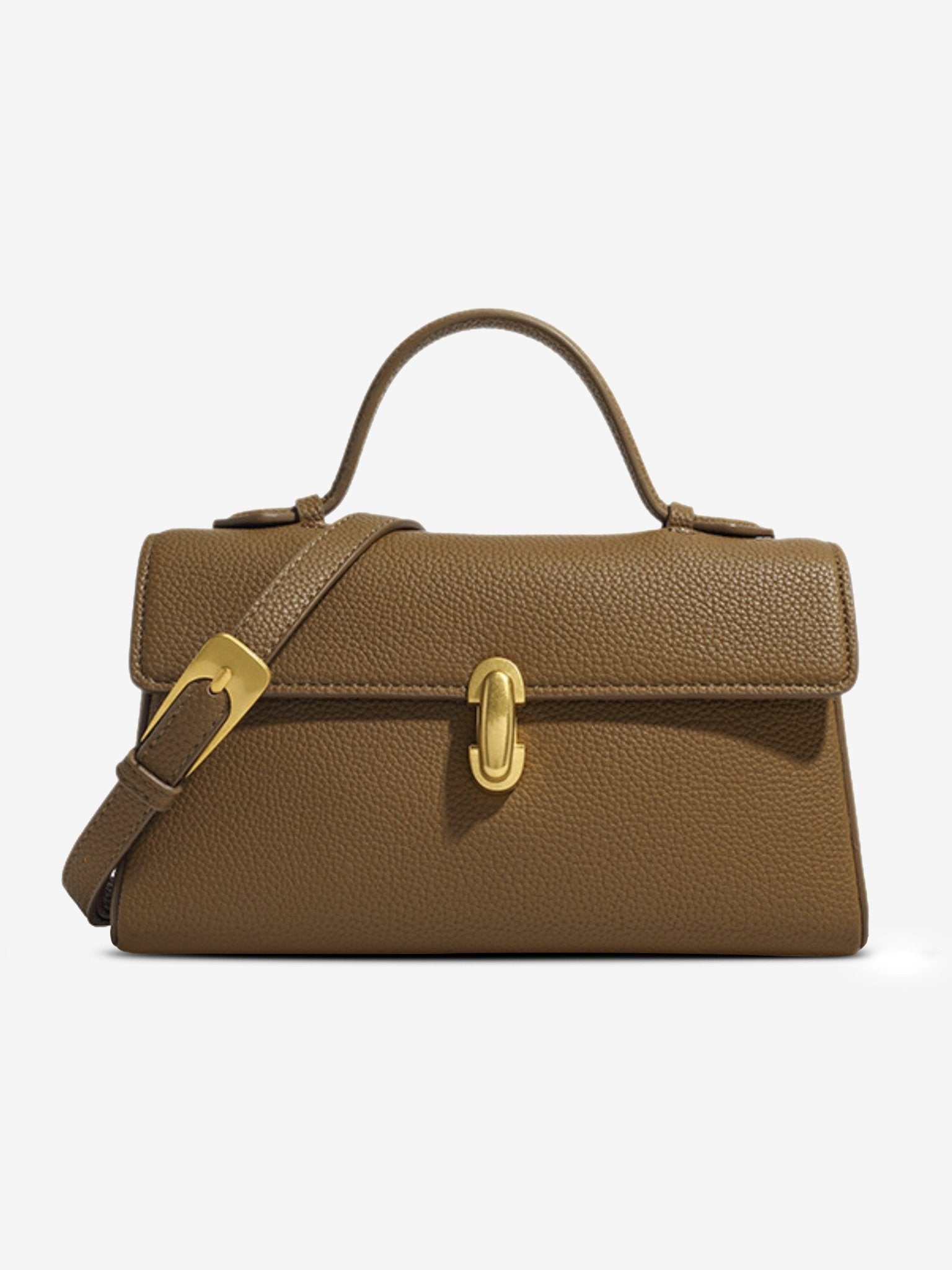 Cassy Elegant Vegan Leather Crossbody Bag with Removable Strap