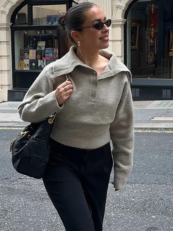 Selena | Pull court en maille