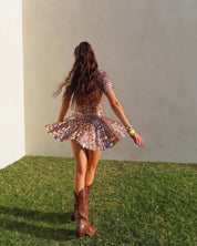 Emma | High Neck Mini Dress