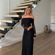 Demi | Long Sleeve Illusion Midi Dress