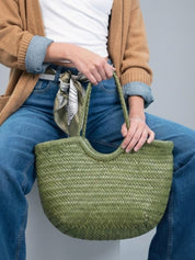 Avril | Sac fourre-tout tissé surdimensionné