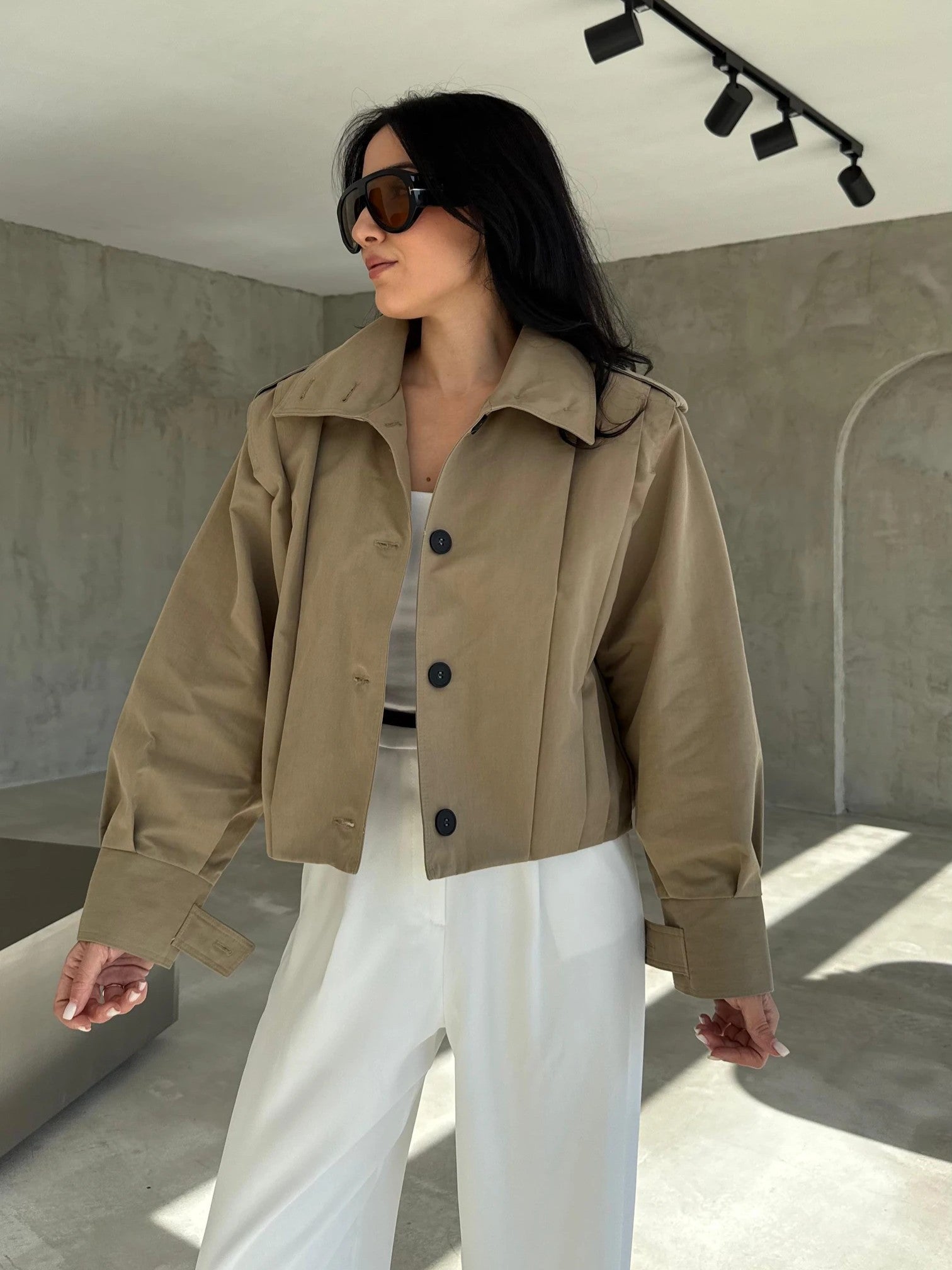 Sarah | Veste caban courte