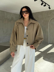 Sarah | Veste caban courte